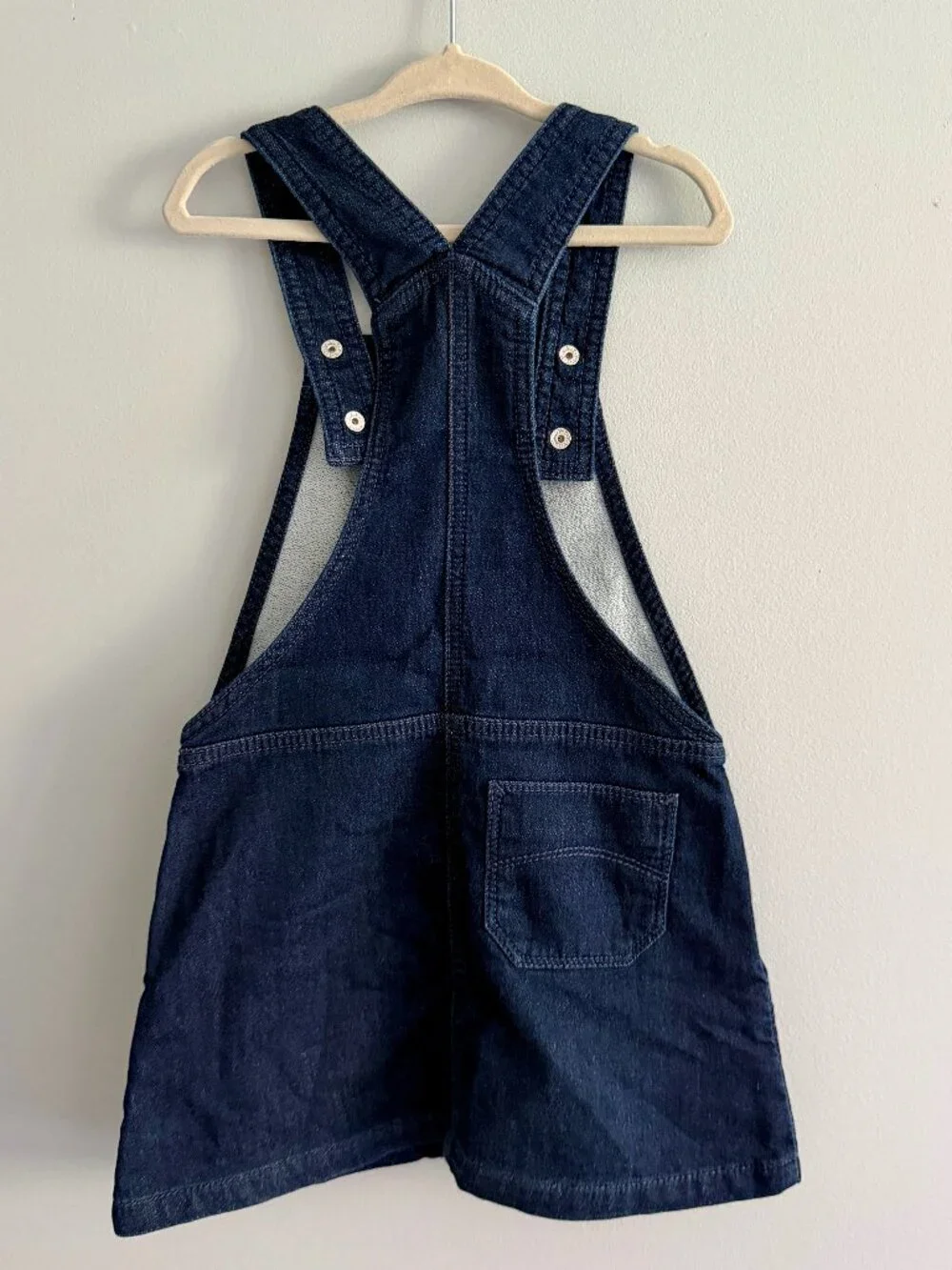 Petit Bateau French Denim Pinafore Jumper Dress Size 6Y 116 cm